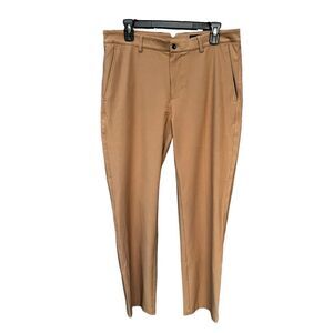 Dunning Golf Pants Everbest 5-Pocket Tan Khaki Performance Stretch Mens 32x30